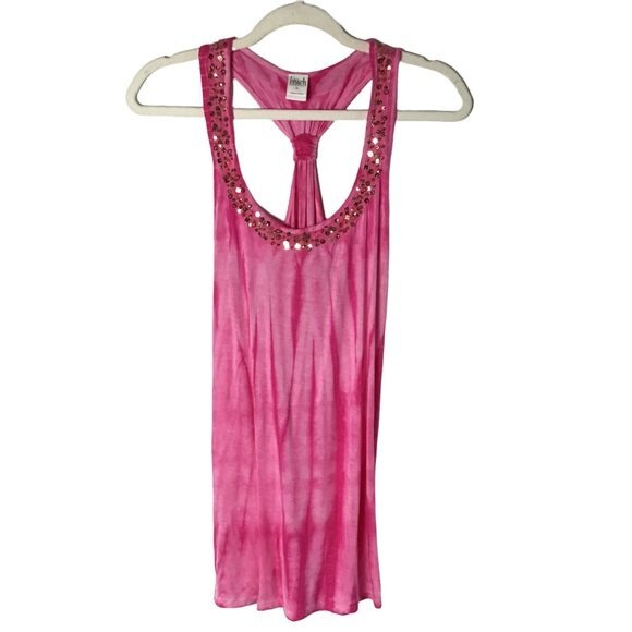Inc Beach Pink Tie Dye Tank Top - Picture 1 of 5